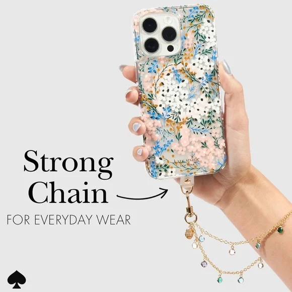 kate spade Phone Charm Bracelet in High Shine. Fits All Phones. - Picture 5 of 10